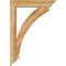Ekena Millwork Thorton Traditional Rough Sawn Bracket w/ Offset Brace, Western Red Cedar, 6"W x 28"D x 40"H BKT0604X28X40THR01RWR - alternate 3